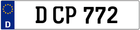 Trailer License Plate